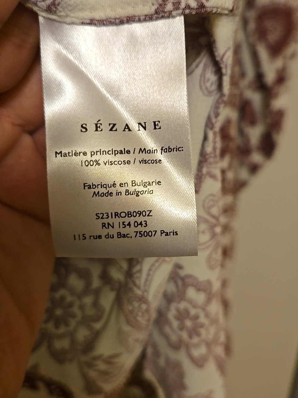 Sezane Leana Dress in Purple Floral - Picture 10 of 11